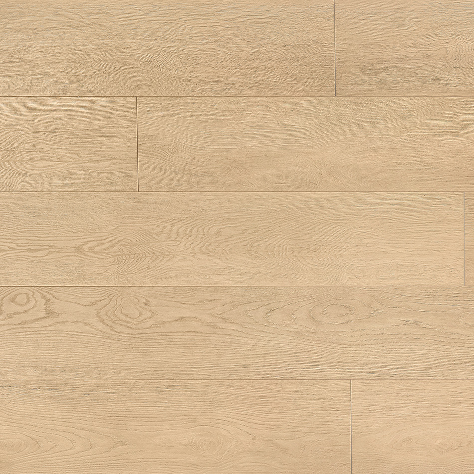 Laminado Canyon, bege, acabamento mate e réguas mais largas.