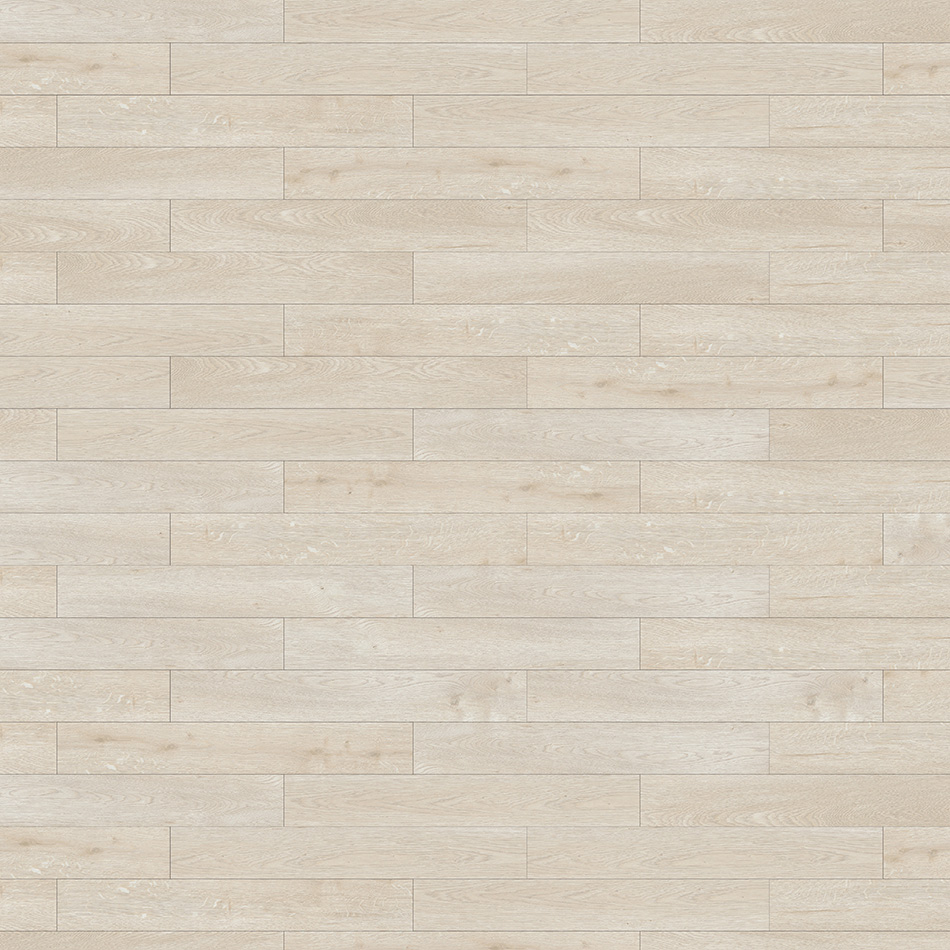 Vinílico Pearl Mountain Oak, bege claro, disponível com sistema de clique.
