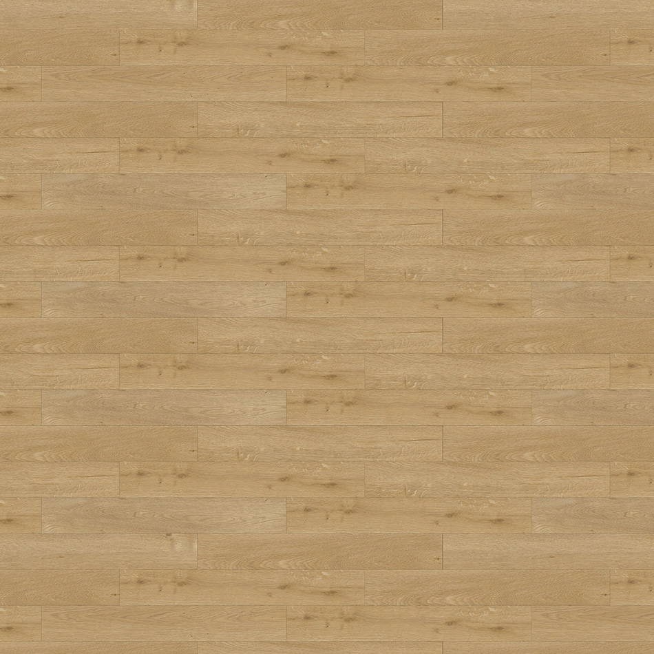 Vinílico Camel Mountain Oak, castanho claro, disponível com sistema de clique ou para colar.