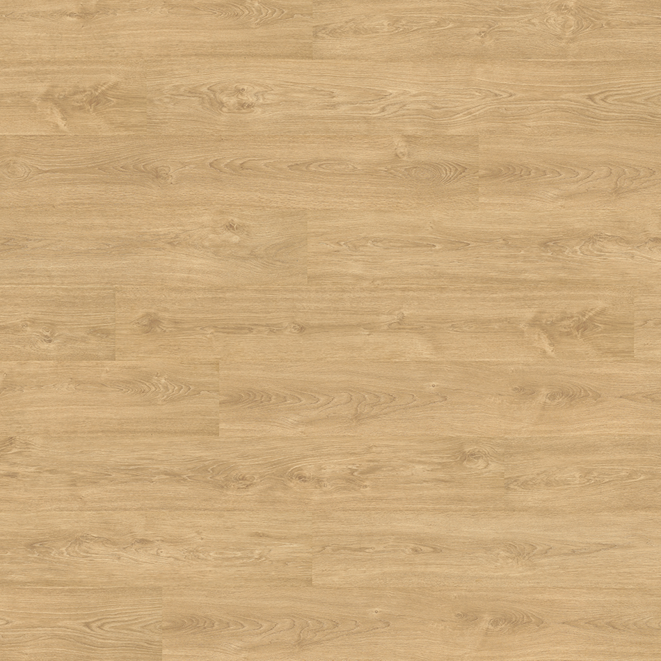 Laminado Roble Bolonia, bege, acabamento mate e réguas standard.
