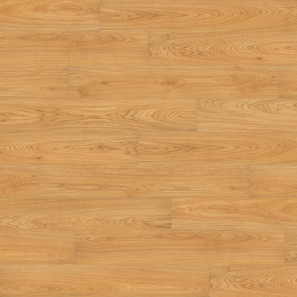 Laminado Oak 1.2, bege, acabamento mate e réguas standard.