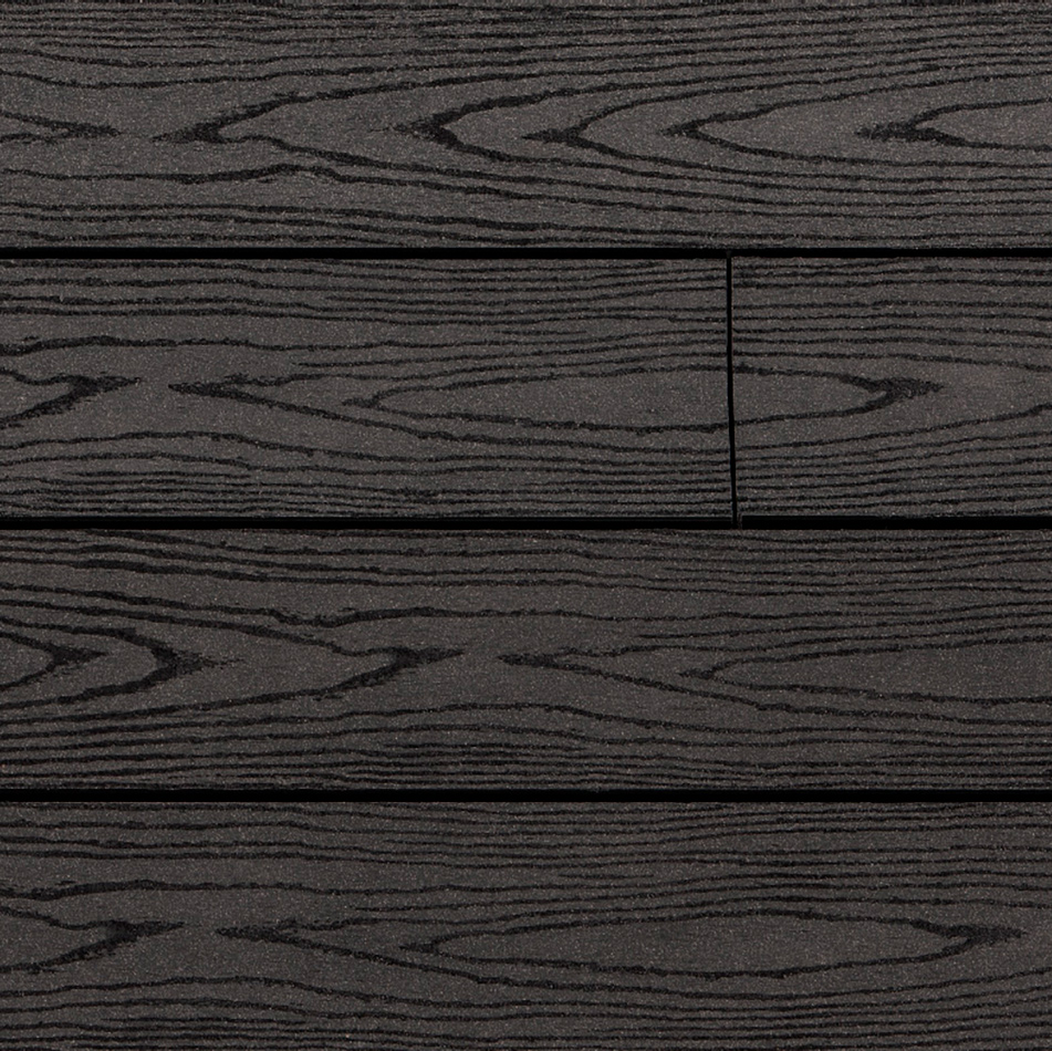 Deck Antracite, perfil maciço com fixação invisível.