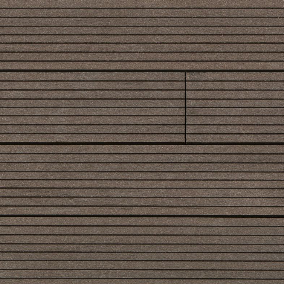 Deck Chocolate, perfil semi-sólido com fixação invisível.