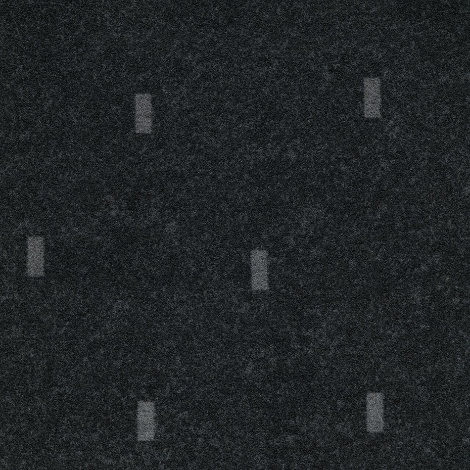 Alcatifa 5th Avenue, preto com detalhes em cinza, disponível em rolo.