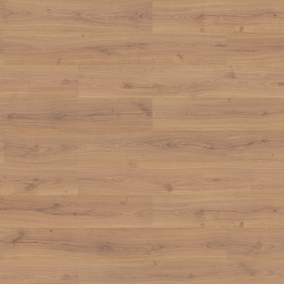 Laminado Roble Allariz, castanho, acabamento mate e réguas standard.